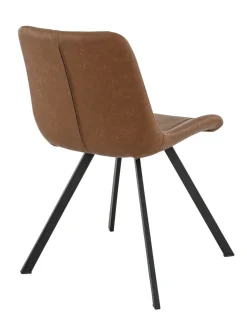 FLEXMOB Chaise d'intérieur marron 78x49x61 cm Jacob New