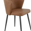 Chaise d'intérieur marron 81x56x60 cm Mikka - FLEXMOB Online
