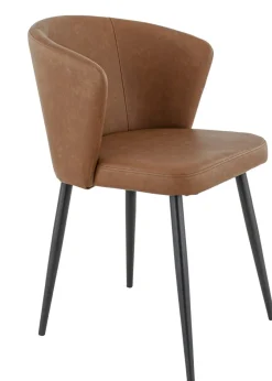Chaise d'intérieur marron 81x56x60 cm Mikka - FLEXMOB Online