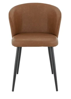 Chaise d'intérieur marron 81x56x60 cm Mikka - FLEXMOB Online