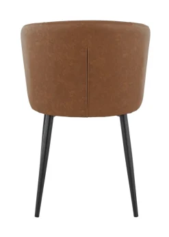 Chaise d'intérieur marron 81x56x60 cm Mikka - FLEXMOB Online