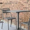 Chaise gris anthracite 82x44x51 cm Bastille - FLEXMOB Outlet