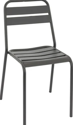 Chaise gris anthracite 82x44x51 cm Bastille - FLEXMOB Outlet