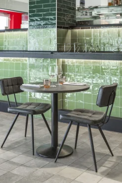 Chaise gris anthracite 81x48x60 cm Maurice - FLEXMOB Online