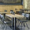 FLEXMOB Chaise marron 81x48x60 cm Maurice Outlet