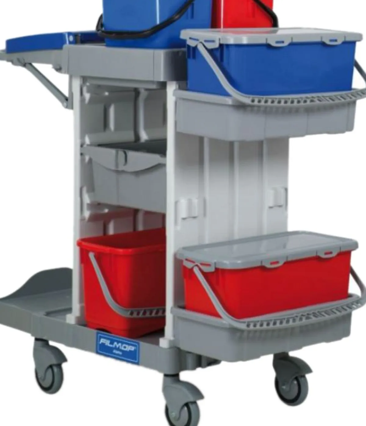 Chariot de ménage gris - Aucune Discount