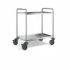 B.PRO Chariot de service inox 2 niveaux 90x60x95 cm 120 kg Sale