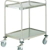 TOURNUS Chariot de service inox 2 niveaux 109,5x69,5x96 cm 100 kg