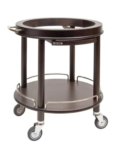 ZEPE Chariot de service marron bois Roma New