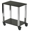 Chariot de service 2 plateaux noir acier - PINTINOX Sale