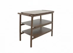 ROCAM Chariot de service 3 plateaux noyer bois Arianna Online