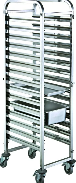 PRO.COOKER Chariot inox sens largeur GN 1/1 16 niveaux Hot