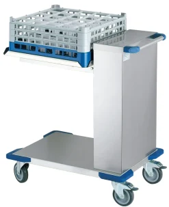 Chariot à niveau constant pour casiers de lavage 50 x 50cm inox 150 kg - B.PRO Sale