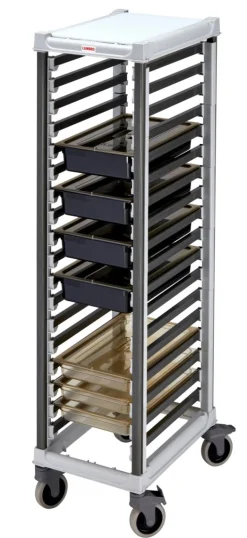 Chariot plastique sens largeur GN 1/1 18 niveaux Camshelving - CAMBRO Best