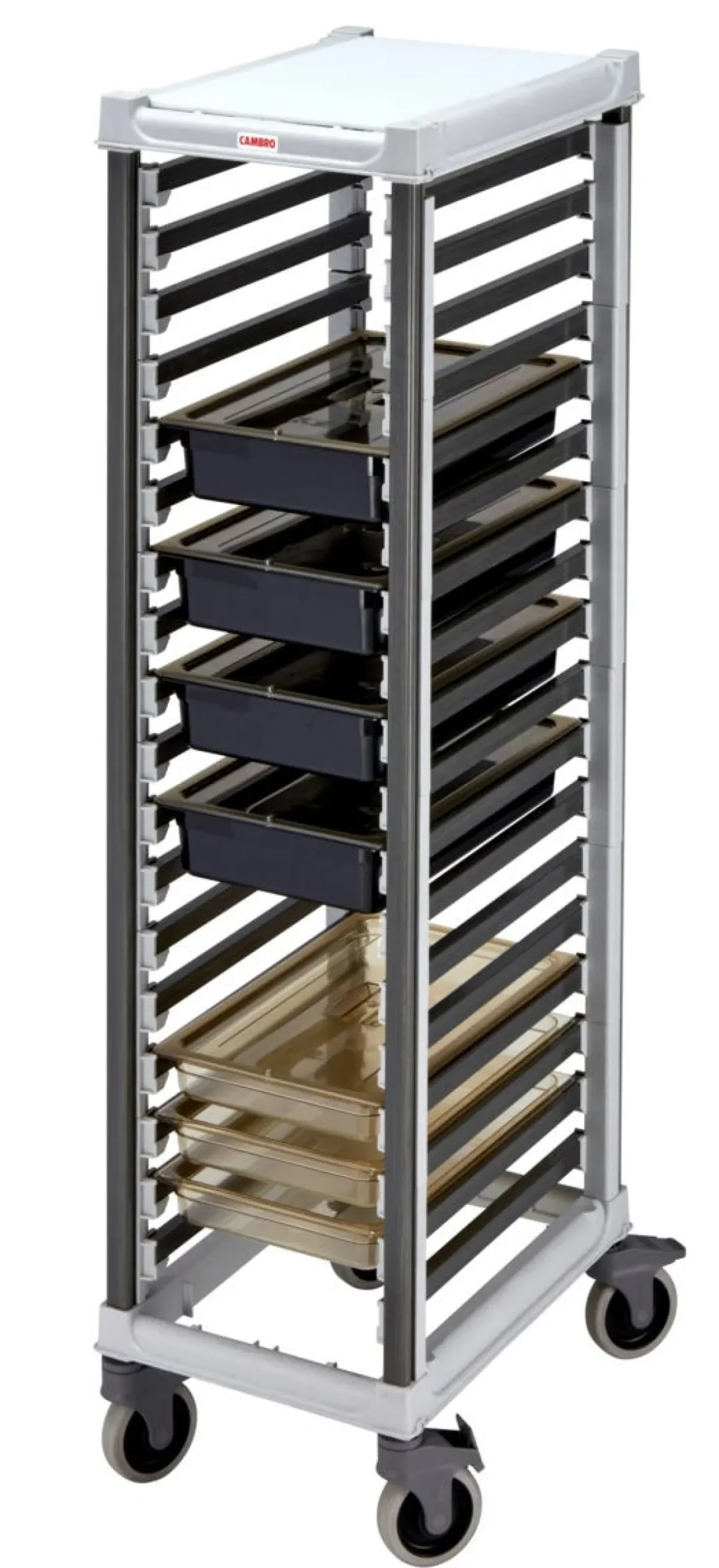 Chariot plastique sens largeur GN 1/1 18 niveaux Camshelving - CAMBRO Best