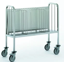 Chariot porte-assiettes inox 200 assiettes maximum - TOURNUS Discount