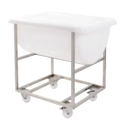 Chariot pour patière 170 L inox 75x65x90 cm plate_length 65 cm - GILAC Sale