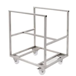 GILAC Chariot pour patière 220 L inox 75x65x90 cm plate_length 65 cm New