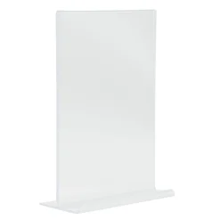 SECURIT Chevalet porte-affiche 2 faces droit rectangulaire transparent 21x14,8 cm Acrylic Hot