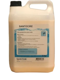 SANTOR Cire hyrdosoluble pour l'entretien des sols 5 KG Santocire