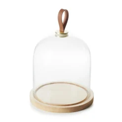 REVOL Cloche avec socle bois verre Ø 20 cm 24 cm Clearance