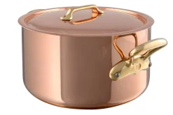 MAUVIEL Cocotte avec couvercle cuivre inox Sans revêtement Avec couvercle Ø 24 cm 12 cm 5,2 L M'200 B