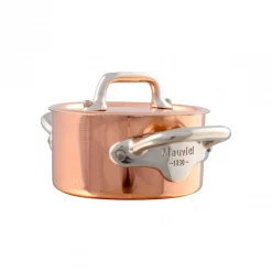 Cocotte avec couvercle cuivre inox Sans revêtement Avec couvercle Ø 9 cm 4,5 cm 0,3 L M'minis - MAUVIEL
