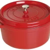 STAUB Cocotte avec couvercle fonte d'acier Sans revêtement Avec couvercle Ø 28 cm 18,2 cm 6,7 L Outlet