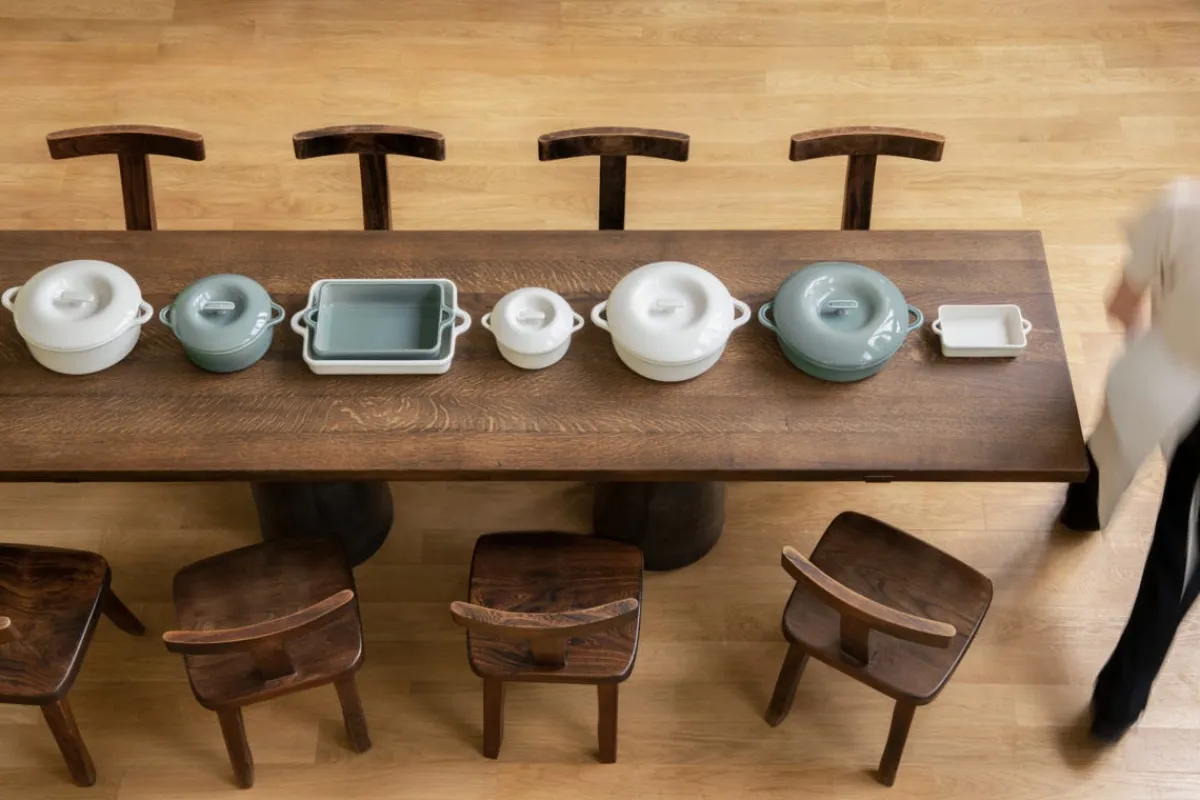 REVOL Cocotte avec couvercle pour induction rond Gris nuage porcelaine culinaire Ø 31 cm Bombance Clearance