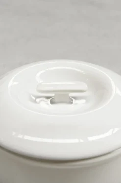 Cocotte avec couvercle pour induction rond Blanc albâtre porcelaine culinaire Ø 31 cm Bombance - REVOL Online