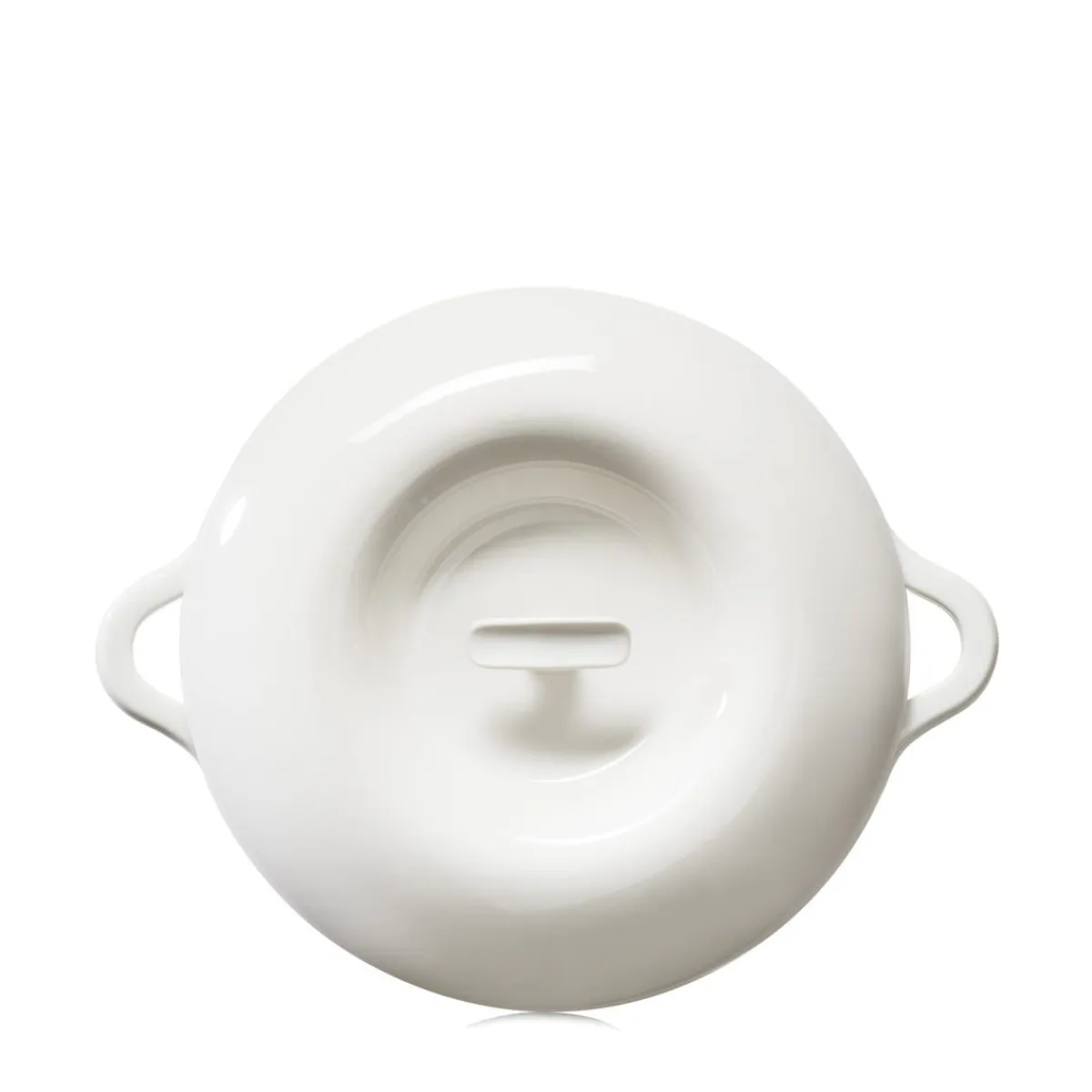 Cocotte avec couvercle pour induction rond Blanc albâtre porcelaine culinaire Ø 31 cm Bombance - REVOL Online