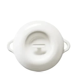 Cocotte avec couvercle rond Blanc albâtre porcelaine culinaire Ø 26 cm Bombance - REVOL