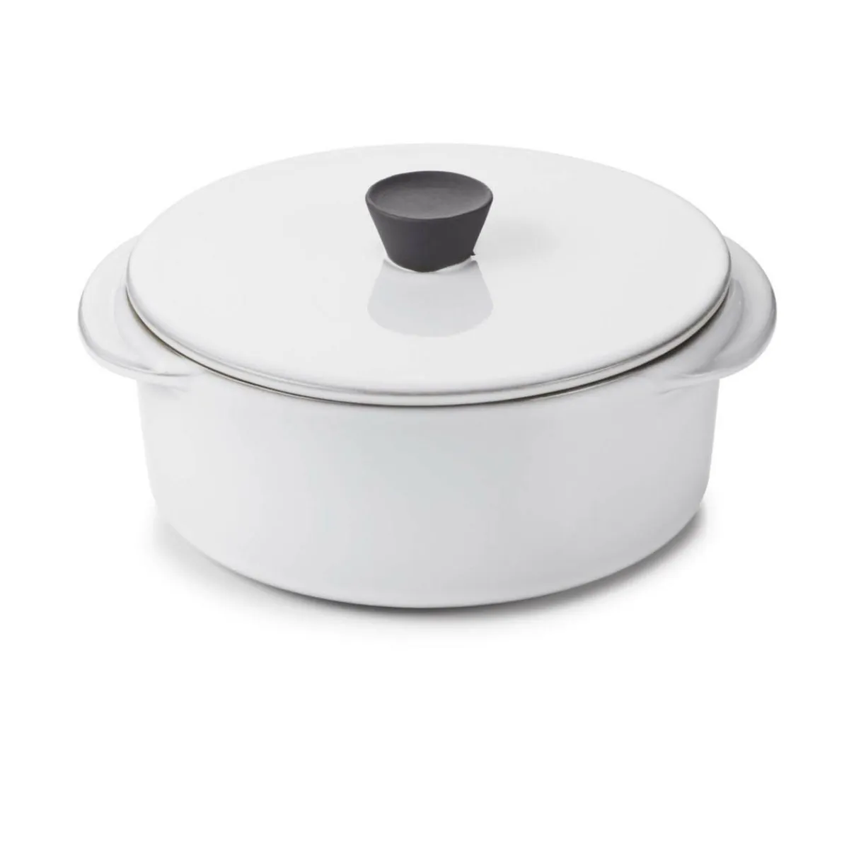 REVOL Cocotte avec couvercle rond blanc porcelaine culinaire Ø 12 cm Caractère Hot
