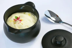 RAK Cocotte avec couvercle rond gris porcelaine vitrifiée Ø 16 cm Chefs Fusion Outlet