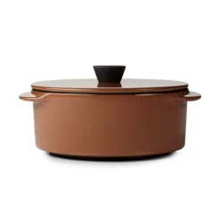 Cocotte avec couvercle rond rouge porcelaine culinaire Ø 12 cm  Caractère - REVOL New