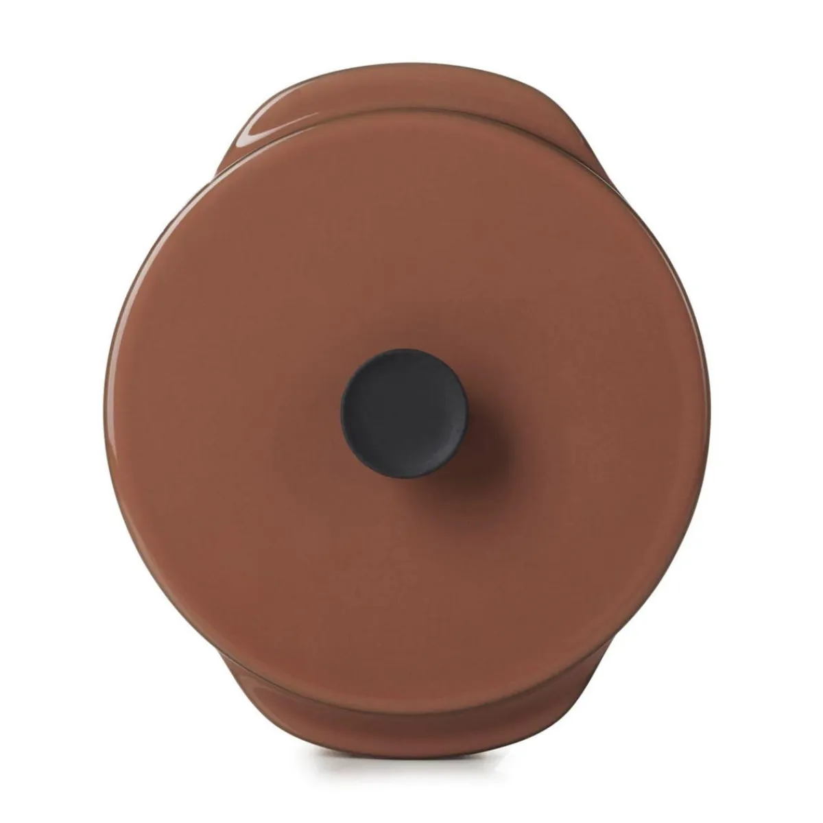 Cocotte avec couvercle rond rouge porcelaine culinaire Ø 12 cm Caractère - REVOL New