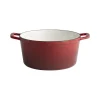 Cocotte fonte d'acier inox Sans revêtement Avec couvercle 28x28x13 cm 6 L 5 Stars - APS Best