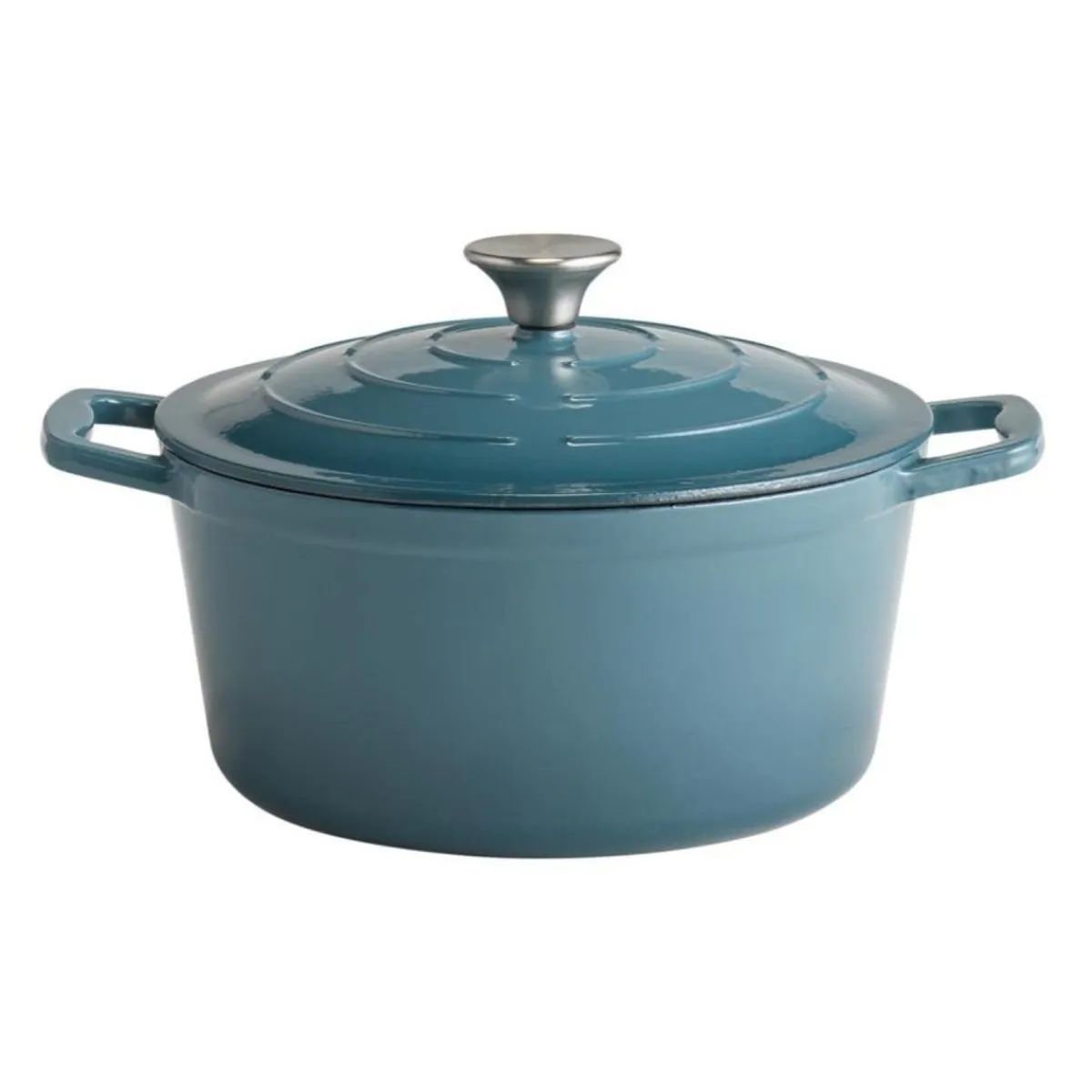 Cocotte fonte d'acier inox Sans revêtement Avec couvercle 25x25x11,5 cm 4 L 5 Stars - APS Online