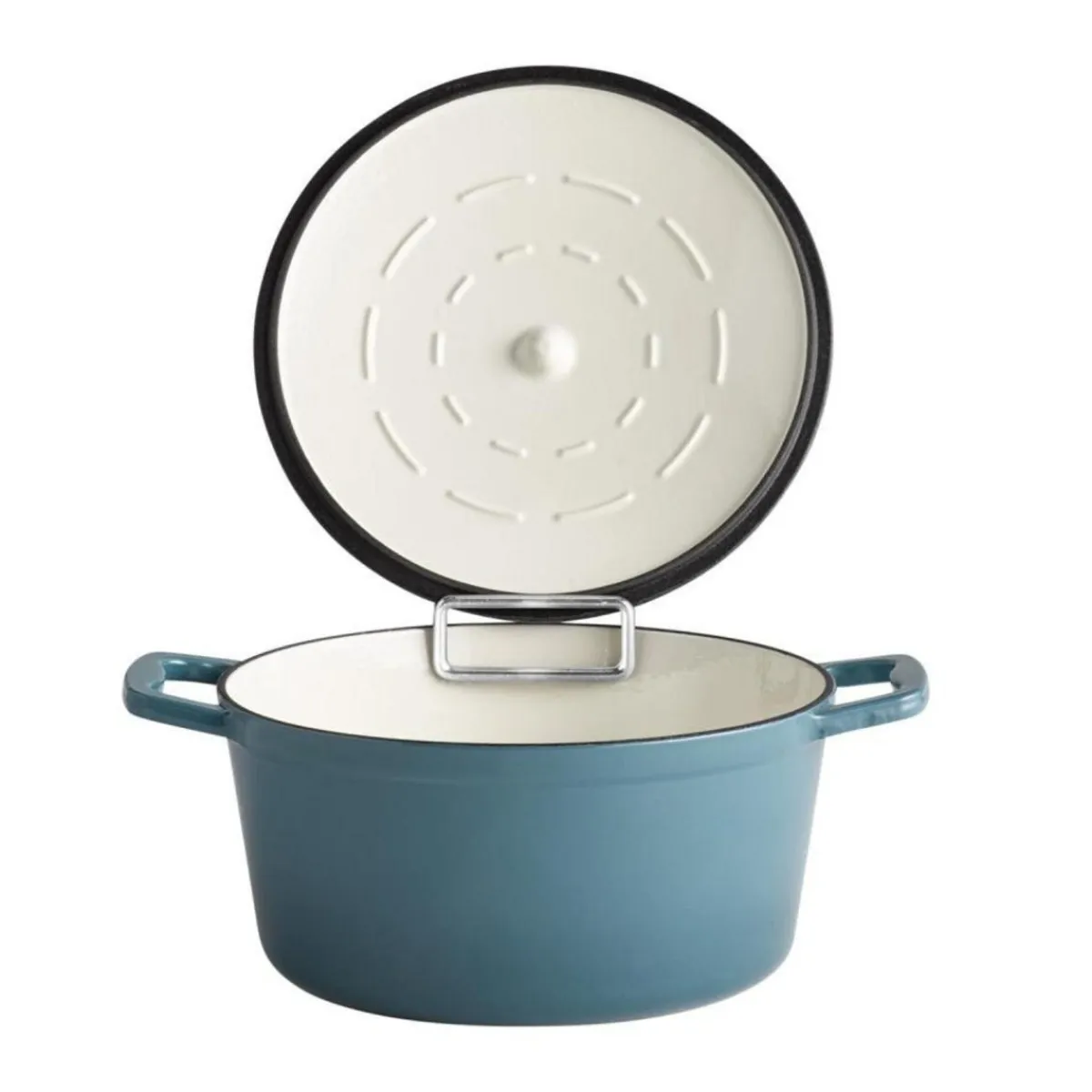 Cocotte fonte d'acier inox Sans revêtement Avec couvercle 25x25x11,5 cm 4 L 5 Stars - APS Online