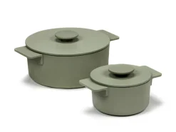 Cocotte fonte d'acier Sans revêtement Avec couvercle Ø 23 cm 12 cm 300 cl Surface - SERAX New