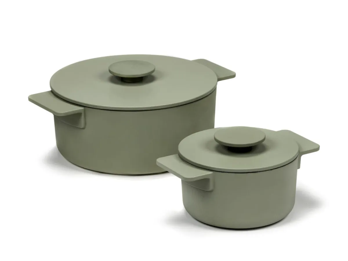 SERAX Cocotte fonte d'acier Sans revêtement Avec couvercle Ø 20 cm 12 cm 200 cl Surface Best