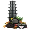Cocotte fonte d'acier Sans revêtement Avec couvercle 33x26x17,3 cm 6,7 L - STAUB Best
