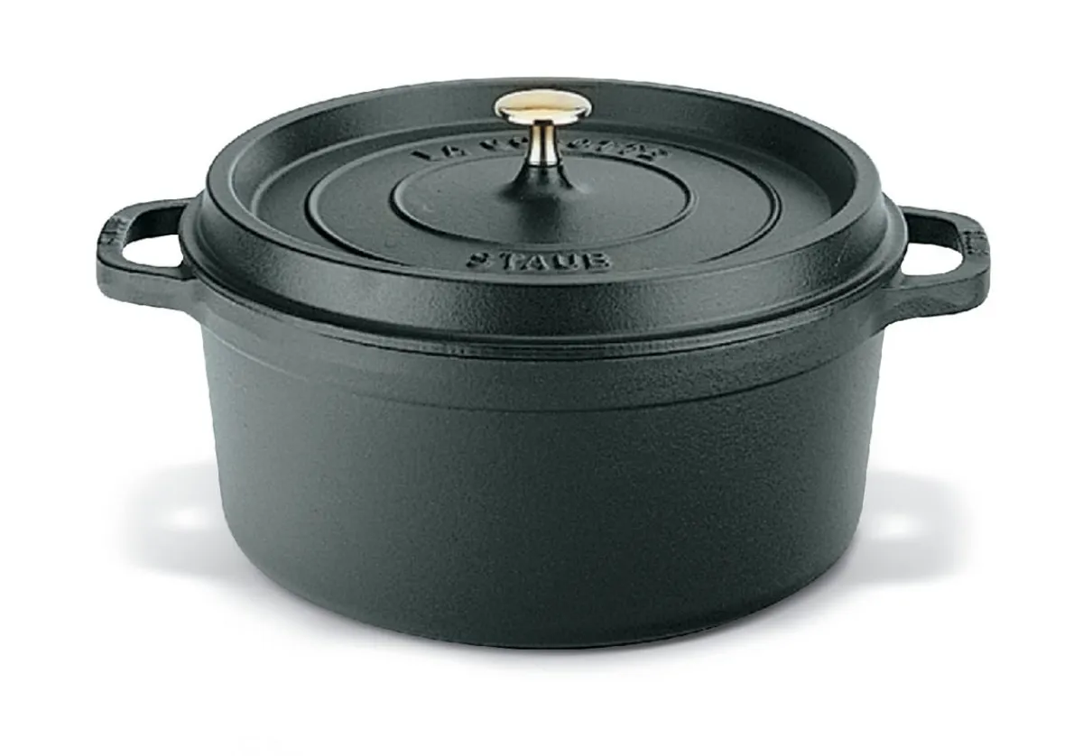 Cocotte fonte d'acier Sans revêtement Avec couvercle Ø 16 cm 10 cm 1,5 L - STAUB Online