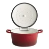 Cocotte fonte émaillée inox Sans revêtement Avec couvercle 25x25x11,5 cm 4 L 5 Stars - APS Sale