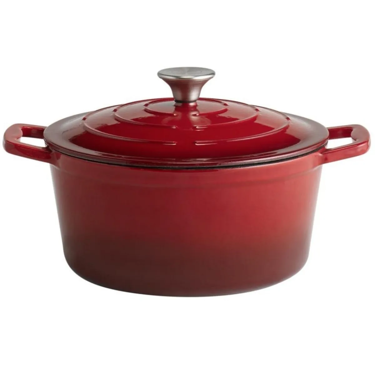 Cocotte fonte émaillée inox Sans revêtement Avec couvercle 25x25x11,5 cm 4 L 5 Stars - APS Sale