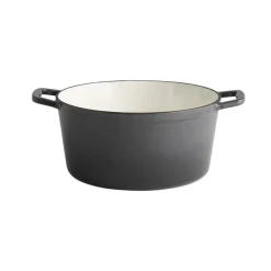 Cocotte fonte émaillée inox Sans revêtement Avec couvercle 28x28x13 cm 6 L 5 Stars - APS Hot