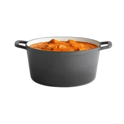 Cocotte fonte émaillée inox Sans revêtement Avec couvercle 28x28x13 cm 6 L 5 Stars - APS Hot