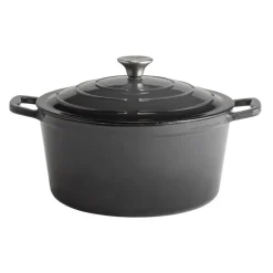 Cocotte fonte émaillée inox Sans revêtement Avec couvercle 28x28x13 cm 6 L 5 Stars - APS Hot