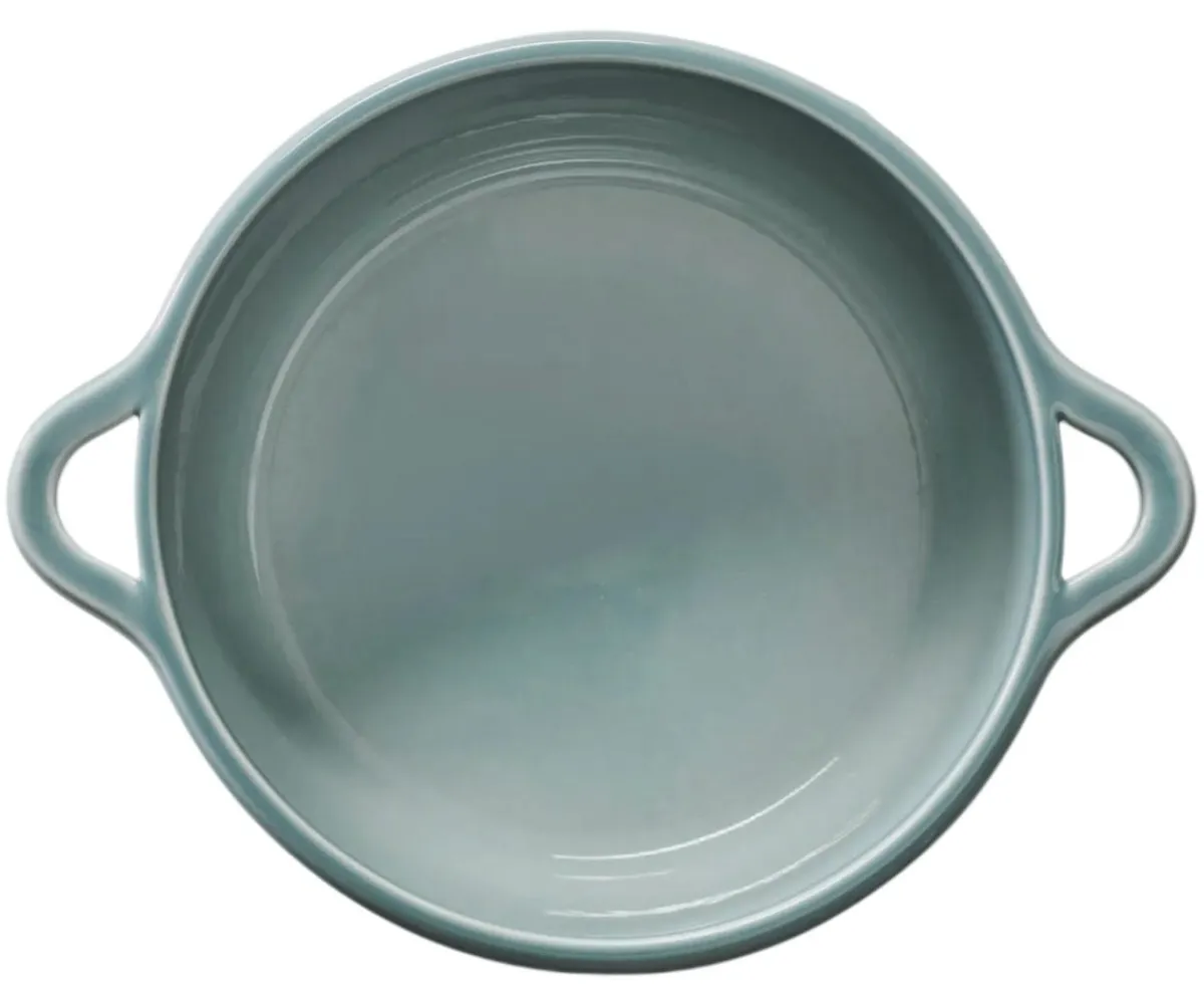 REVOL Cocotte four sans couvercle porcelaine Gris nuage Ø 22 cm 2,5 L Bombance