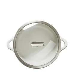 Cocotte induction avec couvercle porcelaine Blanc albâtre Ø 26 cm 17 cm 4 L Bombance - REVOL Hot